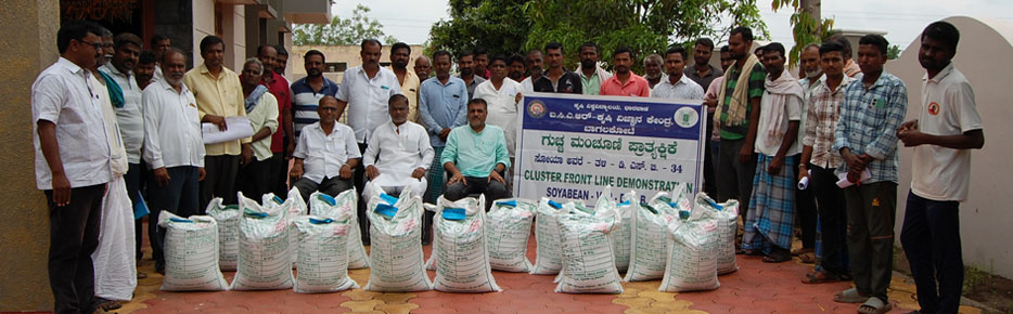 CFLD Soybean Seed Distribution to the Farmers at Malali village of Mudhol Taluk